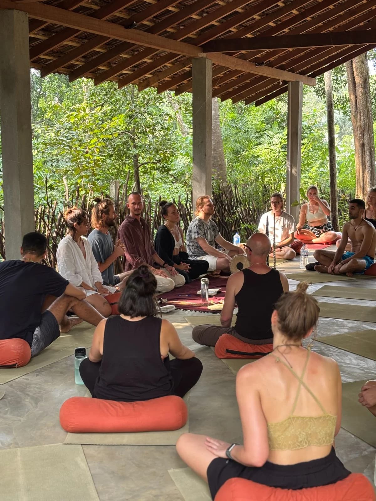 Meditation group session